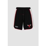 DeFacto A3822AX23SM BK81 DeFactoFit Nba Chicago Bulls Regular Fit Kısa Paça Pamuklu Erkek Şort