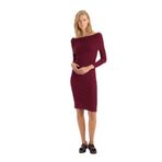 DeFacto Açık Omuz Triko Elbise Bordo, XL, D6840AX24AU, Bordo-BR34, Kadın