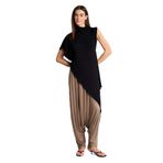 DeFacto Afra x Balloon Fit Ribana Pantolon, M, H8084AX26SM, Kahve-BN296, Kadın