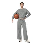 DeFacto Aırtech NBA Los Angeles Lakers Wide Leg Cepli Geniş Paça Standart Boy Eşofman Altı, M, F8217AX25WN, Gri-GR362, Kadın