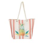 DeFacto Ananas Desenli Plaj Çantası, Tek Ebat, E7393AXNS, Çok Renkli-KR1, Kadın