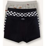 DeFacto Araç Baskılı Penye 3'lü Boxer Erkek Çocuk H1601A826SM - Siyah-BK81 - 7 - 8 Yaş