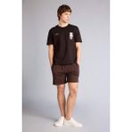DeFacto B8672AX26SM Kahve-BN192 Erkek Regular Fit Düz Paça Beli Bağcıklı Cepli Basic Düz Şort
