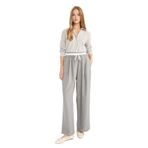 DeFacto Baggy Fit Çift Cepli Normal Bel Standart Boy Tencel Pantolon, 40, G2870AX25AU, Gri-GR283, Kadın