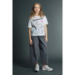 DeFacto Baggy Fit Geniş Paça Jean Pantolon Kız Çocuk, 9-10 Yaş, E801GY119308, Gri, Kız çocuk