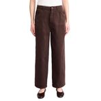 DeFacto Baggy Fit Normal Bel Gabardin Pantolon, 40, G9893AX26SP, Kahve-BN473, Kadın