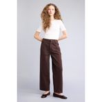 DeFacto Baggy Fit Normal Bel Gabardin Pantolon, 40, G9893AX26SP, Kahve-BN473, Kadın