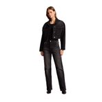 DeFacto Baggy Fit Taşlı Jean Pantolon, 38, G4301AX25WN, Siyah-BK81, Kadın