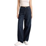 DeFacto Baggy Fit Yüksek Bel Uzun Jean Pantolon, 36, E4662AX26SP, Siyah, Kadın