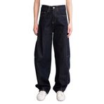 DeFacto Baggy Fit Yüksek Bel Uzun Jean Pantolon, 38, H1730AX26SP, Mavi-NM82, Kadın