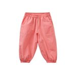 DeFacto Balloon Fit Esnek Bantlı Paça Keten Karışımlı Pantolon Kız Bebek, 3-4 Yaş, H4256A526SM, Pembe-PN682, Kız bebek