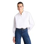 DeFacto Balloon Fit Poplin Gömlek Beyaz, L, G9535AX26SP, Beyaz-WT34, Kadın