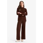 DeFacto Basic Beli Lastikli Triko Pantolon Kahverengi, M, D6912AX25WN, Kahve-BN227, Kadın