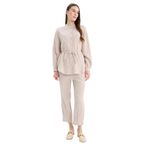 DeFacto Basıc Cepli Müslin Harem Pantolon, 36, E5359AX25SP, Bej-BG778, Kadın