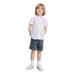 DeFacto Basic Düz Beli Lastikli Jean Şort Erkek Bebek, 9-18 Ay, E8258A525SM, Antrasit-NM36, Erkek bebek