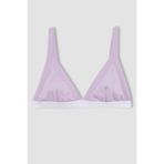 DeFacto Basic Düz Pamuklu Ribana First Bra Kız Çocuk Sütyen, 65A, B8837A824SP, Mor-PR249, Kız çocuk
