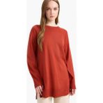 DeFacto Basic Kazak Tunik C4474AX25WN - Turuncu-OG215 - 2XL
