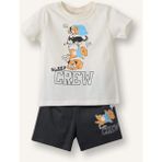 DeFacto Baskılı 2'li Pijama Takımı Erkek Bebek H4026A526HS - Antrasit-AR202 - 2 - 3 Yaş
