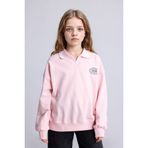 DeFacto Baskılı İçi Yumuşak Tüylü Sweatshirt Kız Çocuk