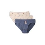 DeFacto Baskılı Penye 3'lü Slip Külot Kız Çocuk, 7-8 Yaş, H0814A826SP, Beyaz-WT47, kız-çocuk
