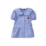 DeFacto Bebe Yaka Baskılı Kısa Kollu Gömlek Kız Bebek Lacivert, 3-4 Yaş, H2988A526SM, Lacivert-NV135, Kız bebek