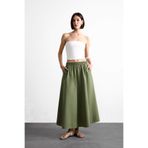 DeFacto Beli Lastikli Cepli Maxi Etek F7897AX25SM