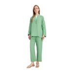 DeFacto Beli Lastikli Harem Pantolon, 46, D9809AX25SM, Yeşil-GN769, Kadın