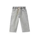 DeFacto Beli Lastikli Jean Pantolon Erkek Bebek, 4-5 Yaş, G7555A526SP, Gri-NM55, Erkek bebek