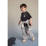 DeFacto Beli Lastikli Jean Pantolon Erkek Bebek G7555A526SP - Gri-NM55 - 3 - 4 Yaş