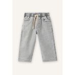 DeFacto Beli Lastikli Jean Pantolon Erkek Bebek G7555A526SP - Gri-NM55 - 9 - 12 Ay