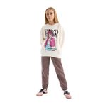 DeFacto Beli Paçası Lastikli Jogger Eşofman Altı Kız Çocuk, 8-9 Yaş, D6540A824WN, Kahve-BN570, Kız Çocuklar
