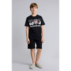 DeFacto Beşiktaş Regular Fıt 2li Pijama Takımı Erkek Çocuk H7342A826HS