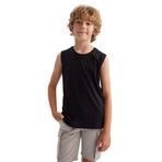 DeFacto Bisiklet Yaka Basic Düz Atlet Erkek Çocuk, 7-8 Yaş, B0669A823SM, Siyah-BK27, Erkek Çocuklar