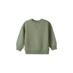 DeFacto Bisiklet Yaka Basic Düz Sweatshirt Erkek Bebek, 9-12 Ay (80cm), A7343A526SP, Haki, erkek-bebek