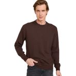 DeFacto Bisiklet Yaka Basic Düz Sweatshirt, XL, G6721AX25AU, Kahve-BN192, erkek
