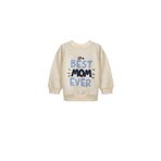 DeFacto Bisiklet Yaka Baskılı İçi Yumuşak Tüylü 2'li Sweatshirt Erkek Bebek, 9-12 Ay, G4283A525WN, Ekru-ER118, erkek-bebek