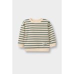 DeFacto Bisiklet Yaka Çizgili Sweatshirt Erkek Bebek E0280A526SP - Bej-BG319 - 3 - 4 Yaş