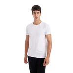 DeFacto Bisiklet Yaka Pijama Üstü Beyaz, 3XL, L4885AZ24WN, Beyaz-WT34, Erkek