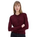 DeFacto Bisiklet Yaka Triko Hırka Bordo, S, E5032AX24WN, Bordo-BR467, Erkek