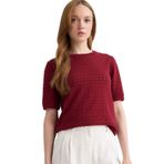 DeFacto Bisiklet Yaka Triko Kazak Bordo, S, F4974AX25AU, Bordo-BR115, Kadın