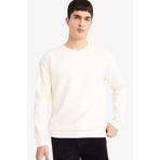 DeFacto Bisiklet Yaka Waffle Sweatshirt, S, G6718AX25AU, Ekru-ER137, erkek