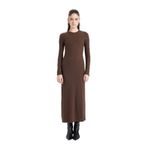 DeFacto Bodycon Maxi Elbise Kahve, S, D3373AX24WN, Kahve-BN322, Kadın