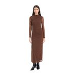 DeFacto Bodycon Maxi Elbise, XL, E3548AX24WN, Kahve-BN167, Kadın
