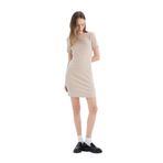 DeFacto Bodycon Mini Elbise Bej, M, E7231AX25SP, Bej-BG106, Kadın