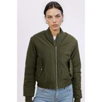 DeFacto Bomber Ceket Mont, XS, 3113276, Haki, Kadın