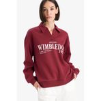 DeFacto Bordo Kadın Sweatshirt F1063AX/BR248