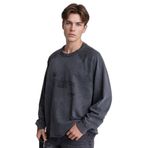 DeFacto Boxy Fit Bisiklet Yaka Sweatshirt, M, H7272AX26SP, Antrasit-AR148, erkek