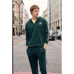DeFacto Boxy Fit Kapüşonlu Baskılı Sweatshirt, S, F8659AX26SP, Yeşil-GN465, erkek