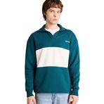 DeFacto Boxy Fit Polo Yaka Sweatshirt, L, H5225AX26SP, Yeşil-GN246, erkek