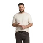 DeFacto Büyük Beden Boxy Fit Kısa Kollu Tişört, 5XL, H0997AX26SP, Ekru-ER137, Erkek